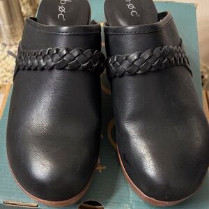 b.o.c. Black Braided Mules for Women